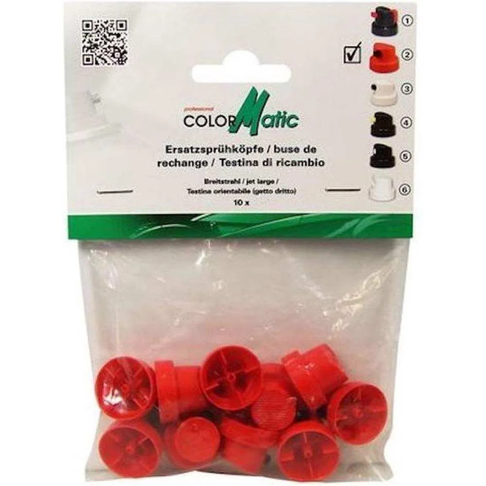 JEU DE 10 BUSES ROUGES JET PLAT COLORMATIC