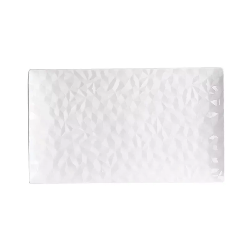 OASIS Plat rectangulaire en porcelaine blanche 31x18 TABLE PASSION